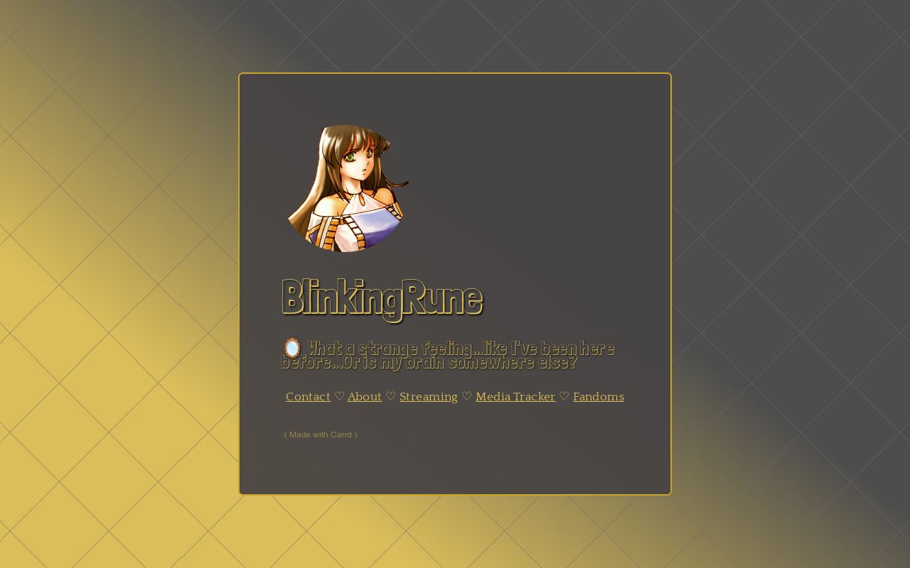 Carrd profile picture for @rune